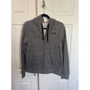 Victoria’s Secret PINK Gray Zip Hoodie Sweatshirt Women’s Medium